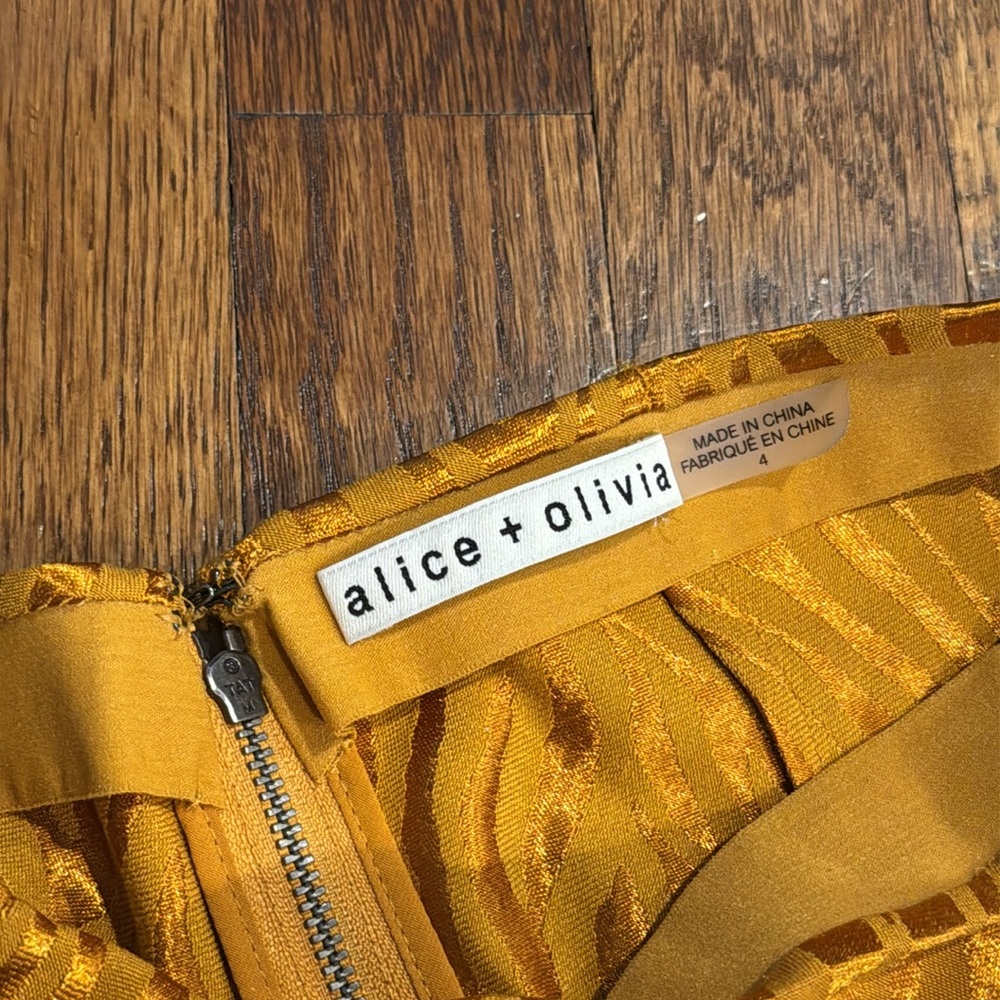 ALICE + OLIVIA Maeve Asymmetrical Slip Skirt - Picture 4 of 7